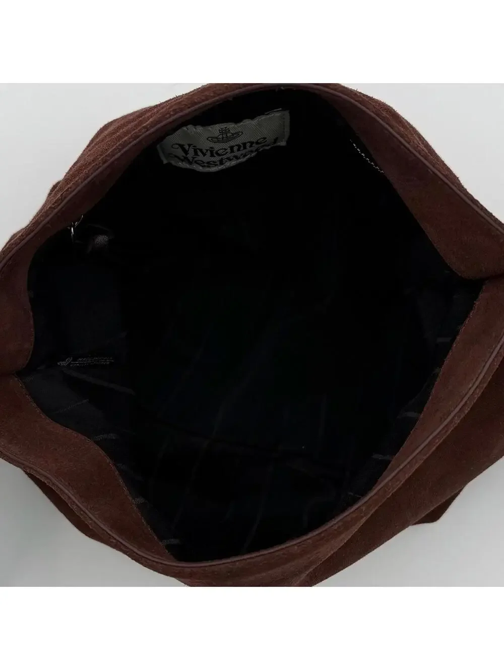 Vivienne Westwood Suede Shoulder Bag – Chocolate Brown - Picture 5 of 7